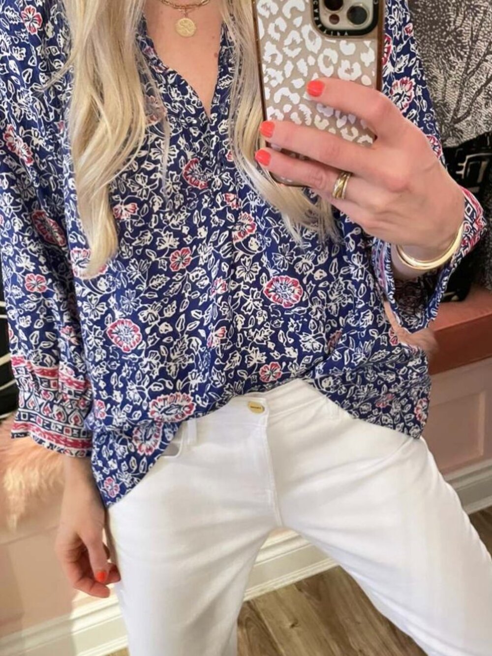 Natalie Martin - Silk Floral Blouse